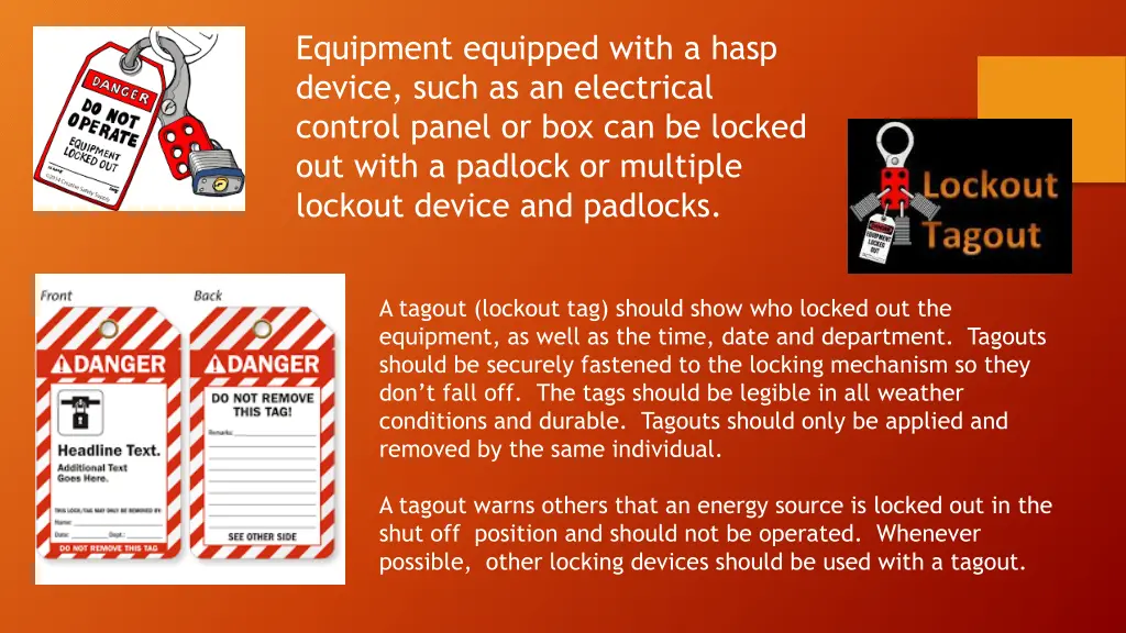 equipment equipped with a hasp device such