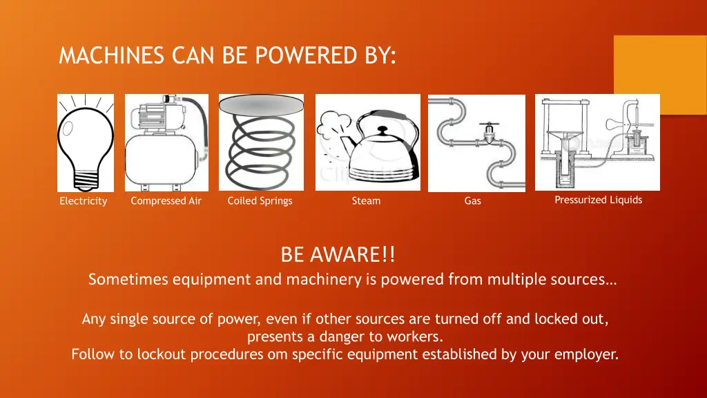 machines can be powered by