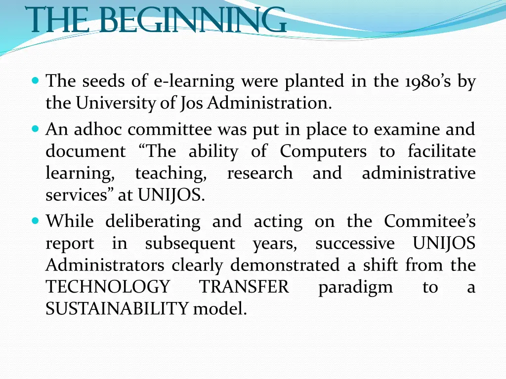 the beginning the beginning