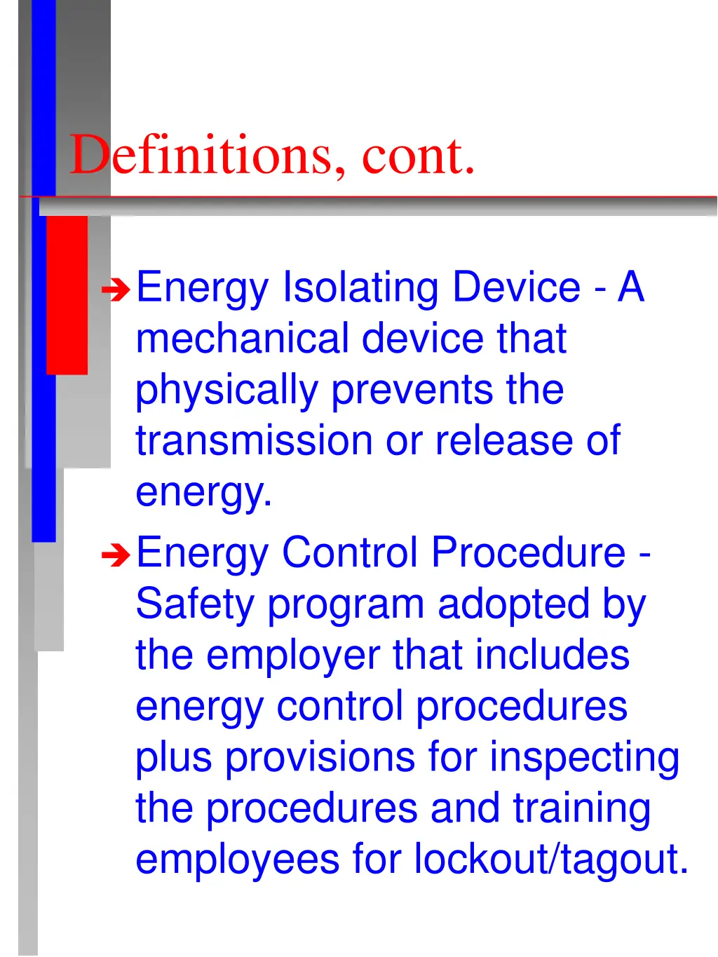 definitions cont
