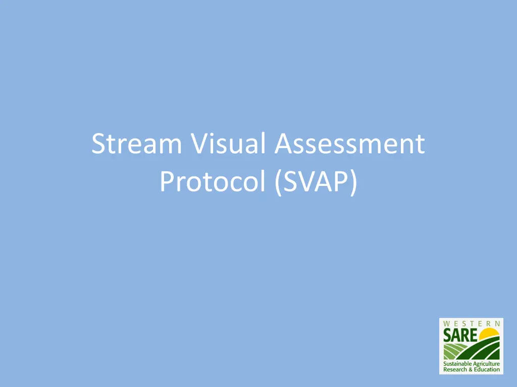 stream visual assessment protocol svap
