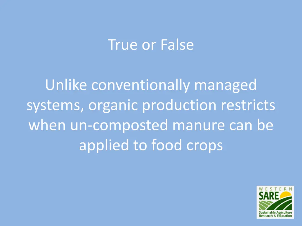 true or false