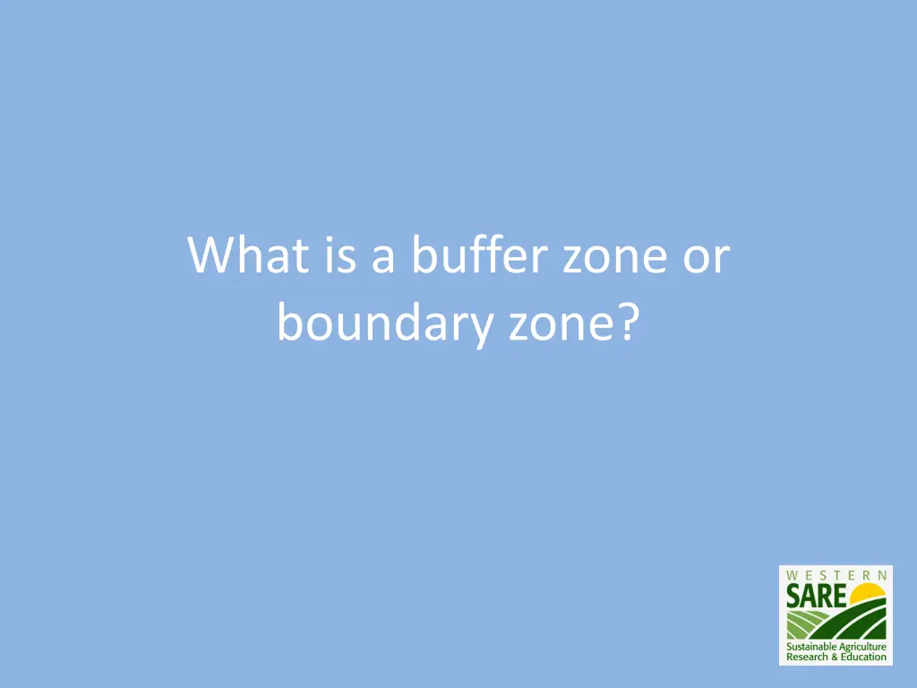 what is a buffer zone or boundary zone