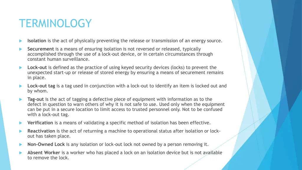 terminology