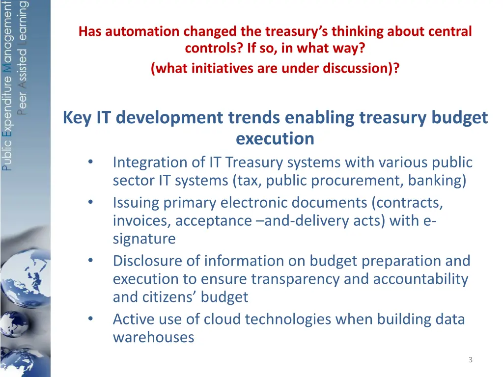has automation changed the treasury s thinking 1