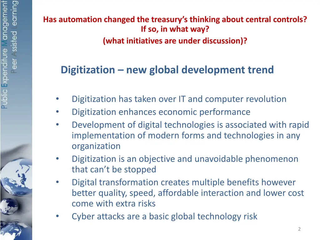 has automation changed the treasury s thinking