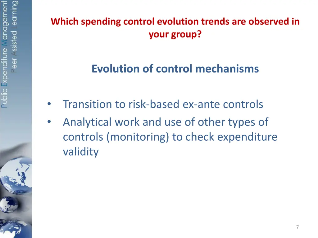 which spending control evolution trends 1