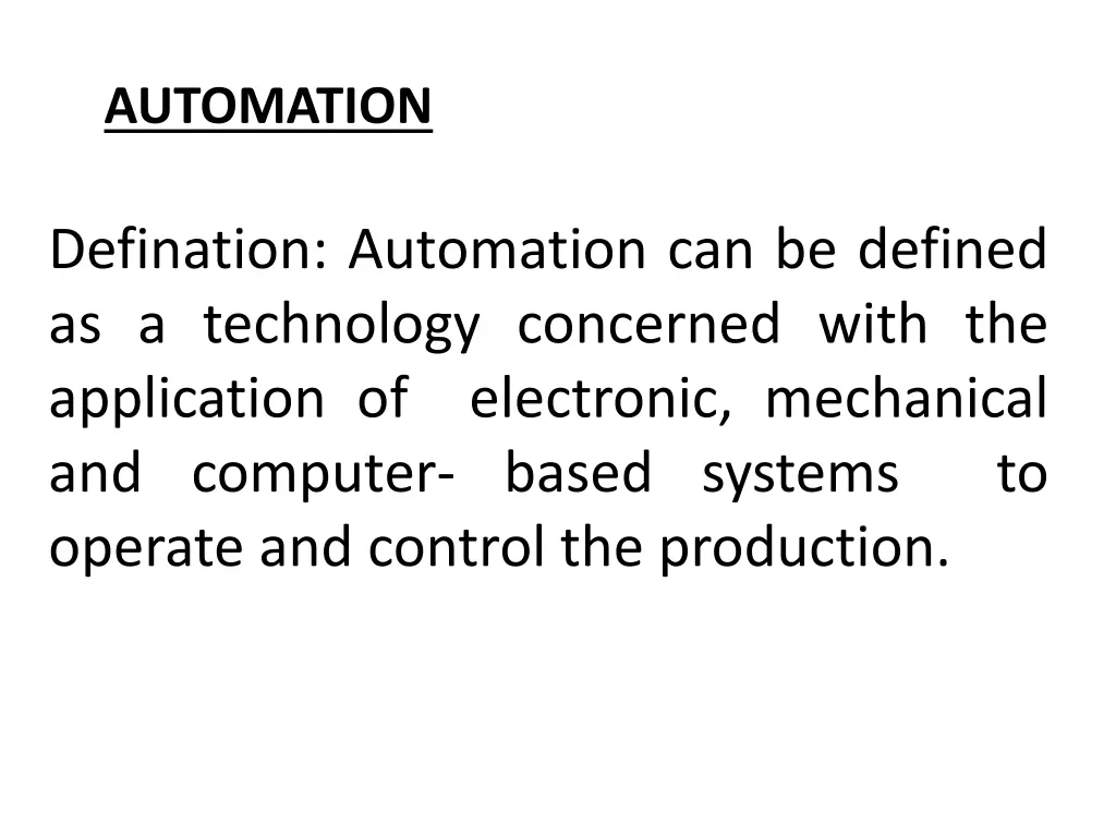 automation