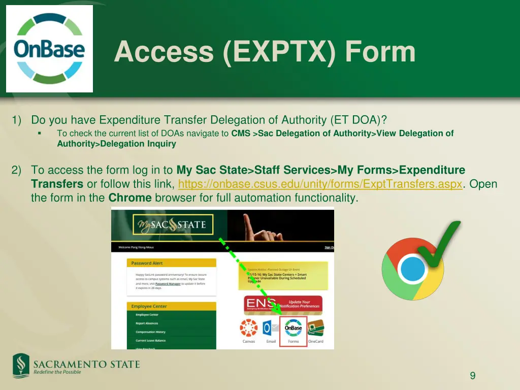 access exptx form