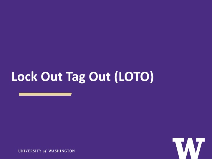 lock out tag out loto