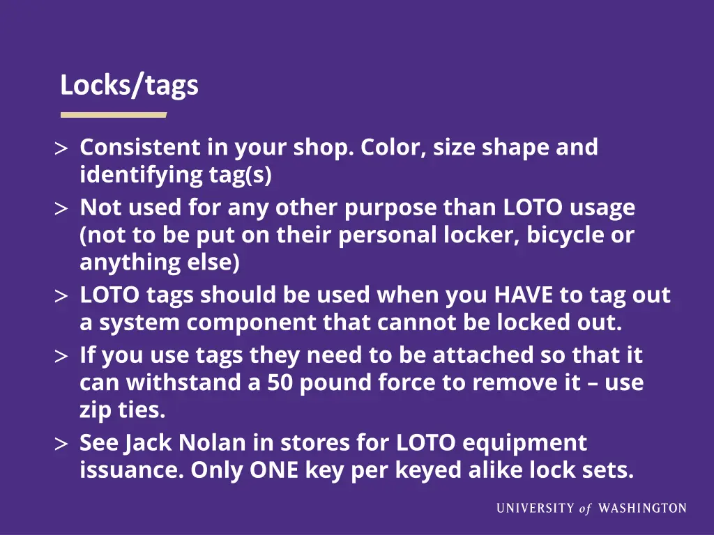 locks tags