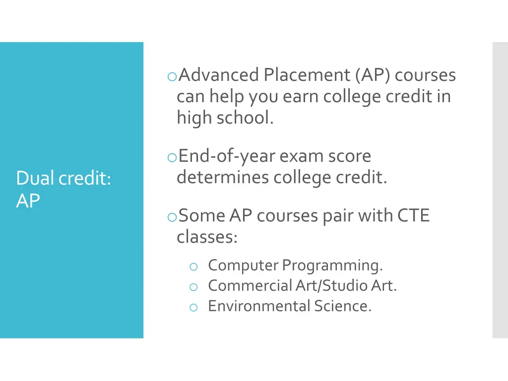 o advanced placement ap courses can help you earn