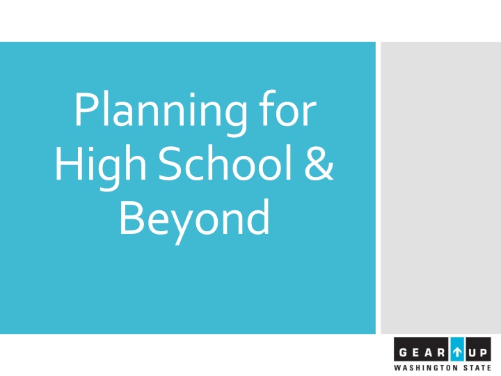 planning for high school beyond