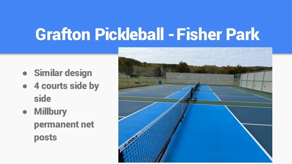 grafton pickleball fisher park