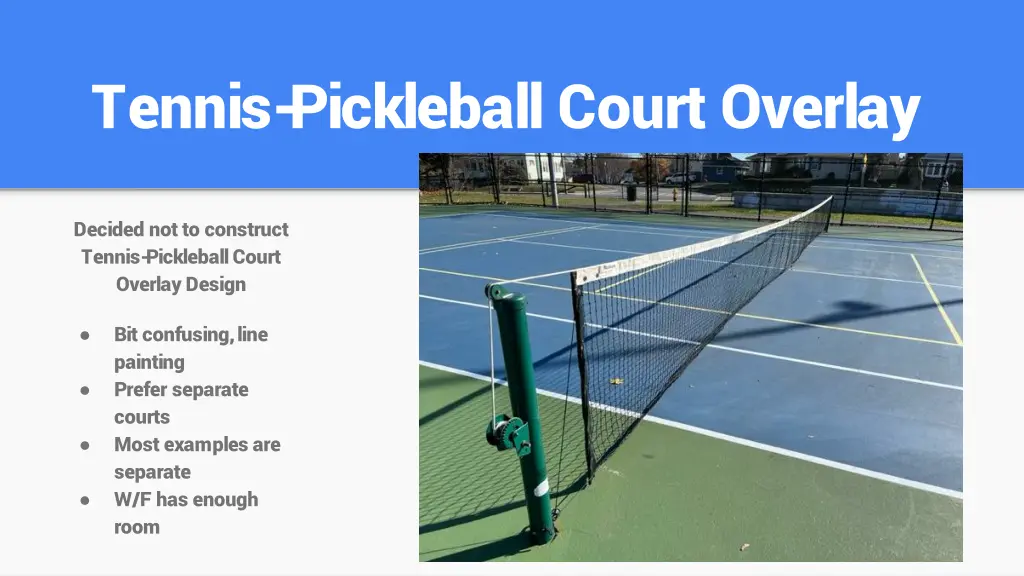 tennis pickleball court overlay