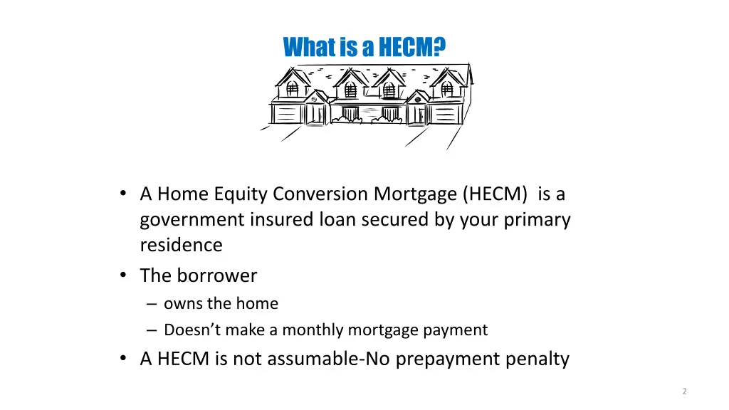 what is a hecm