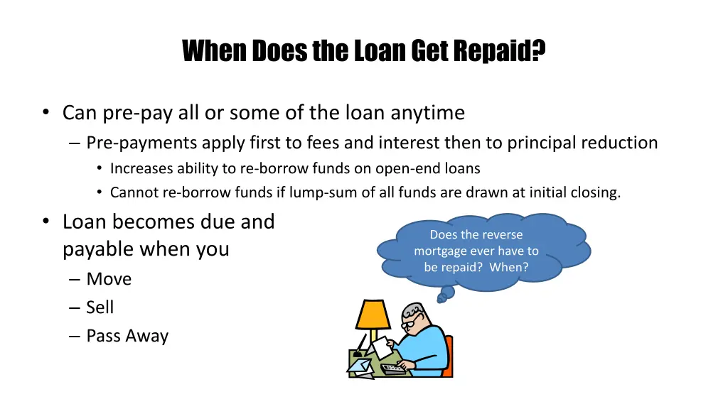 when does the loan get repaid