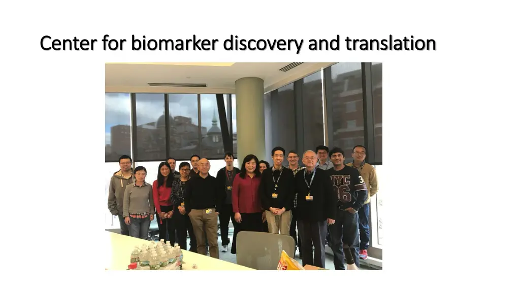 center for biomarker discovery and translation
