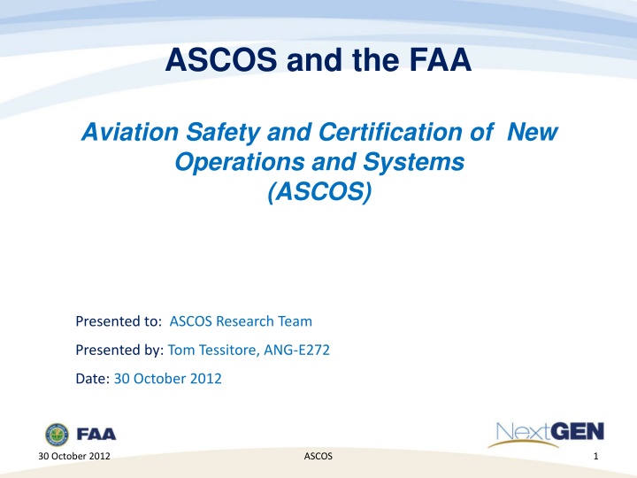 ascos and the faa
