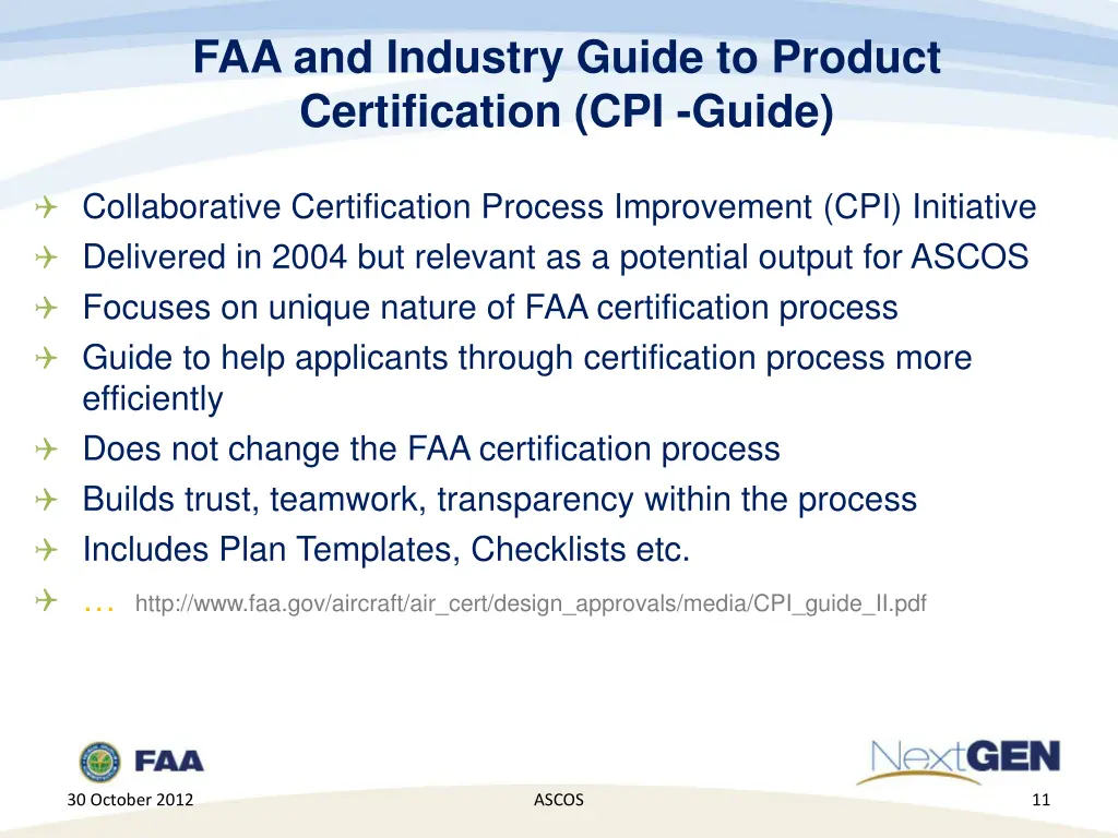 faa and industry guide to product certification