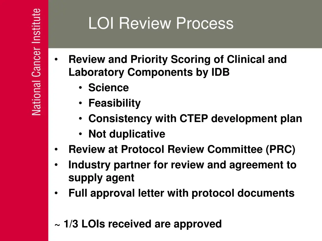 loi review process