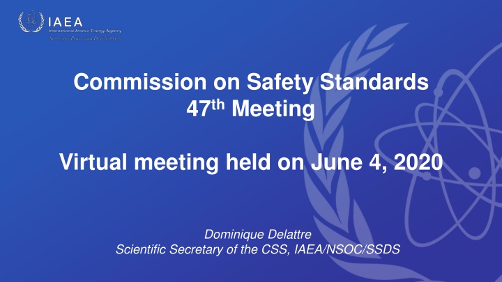 commission on safety standards 47 th meeting