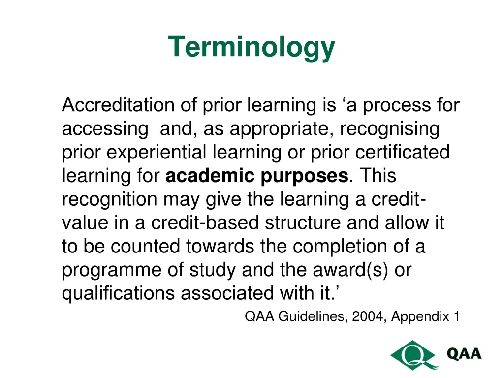 terminology