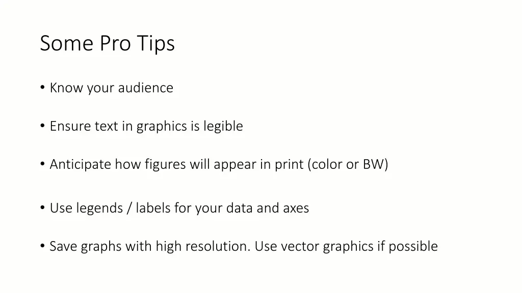 some pro tips