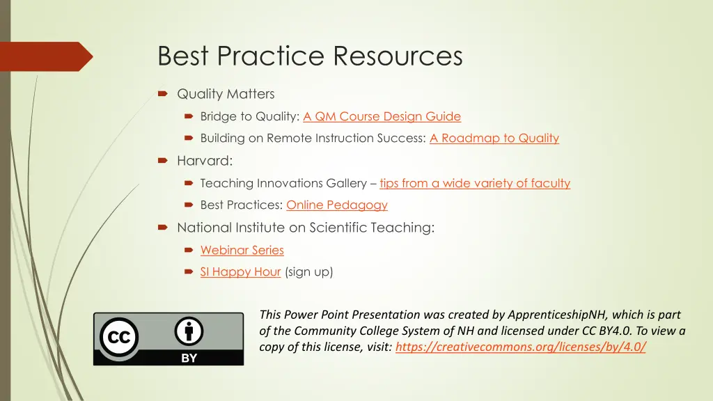 best practice resources