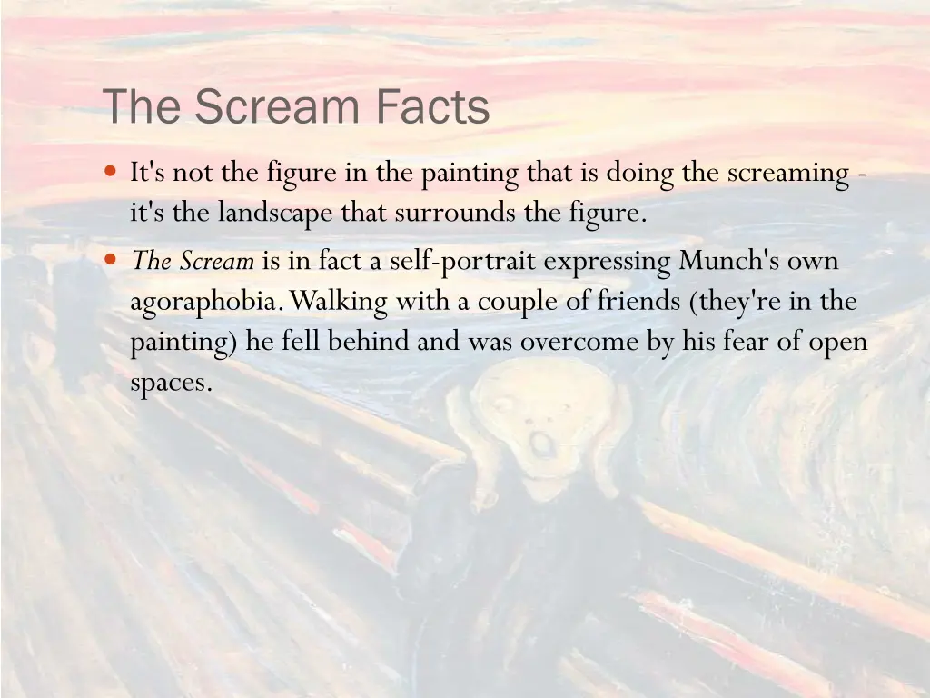 the scream facts