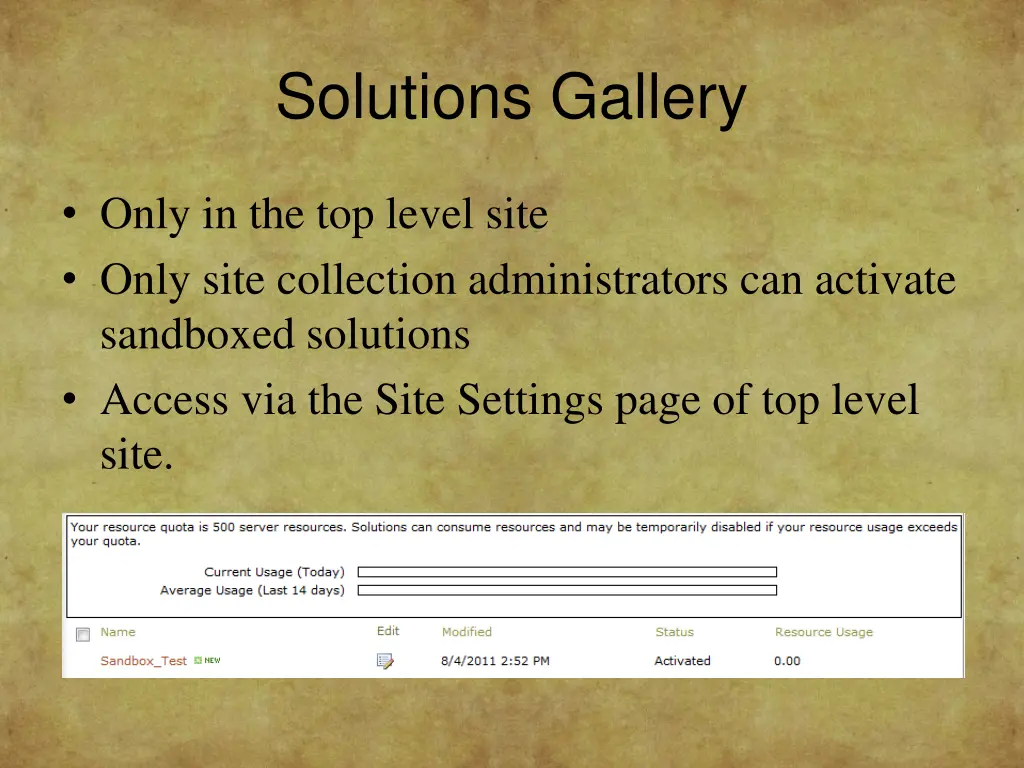 solutions gallery