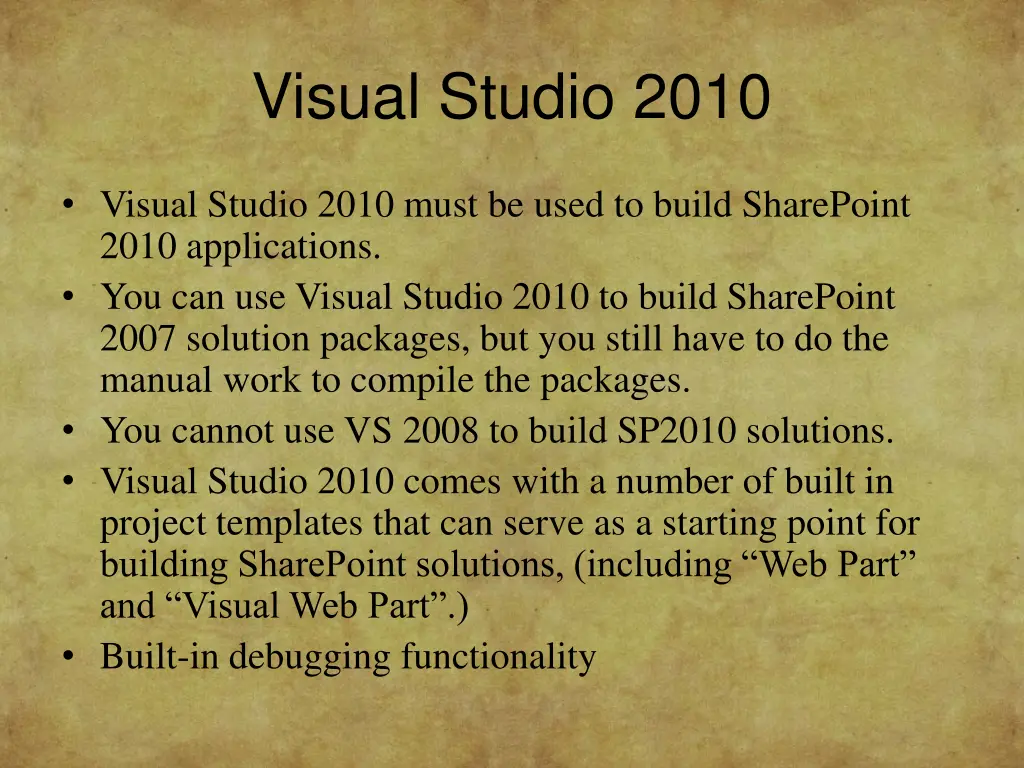 visual studio 2010