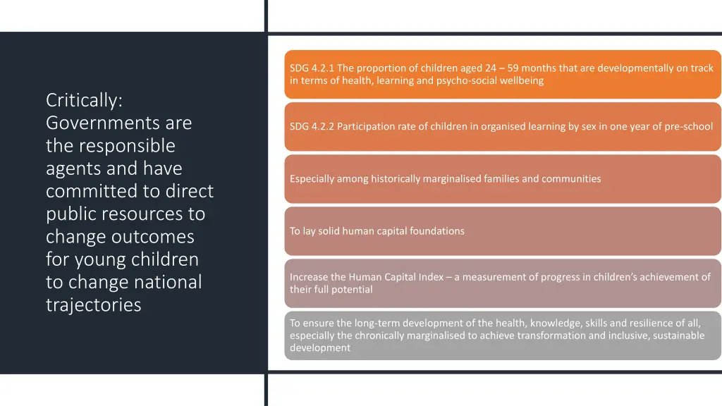 sdg 4 2 1 the proportion of children aged