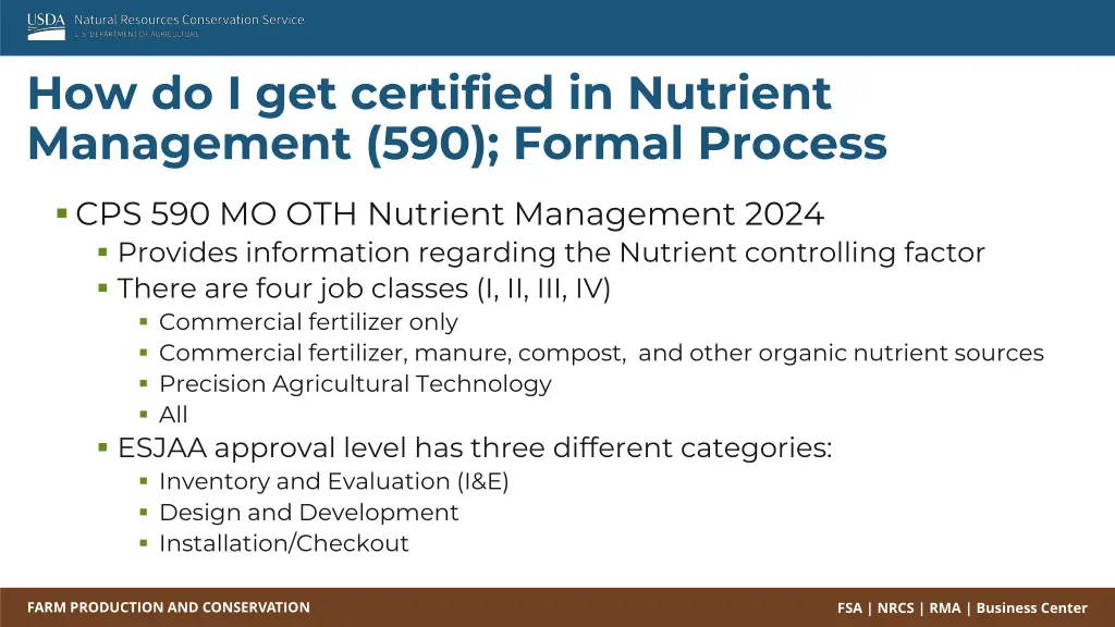 how do i get certified in nutrient management