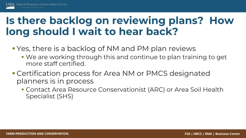 is there backlog on reviewing plans how long