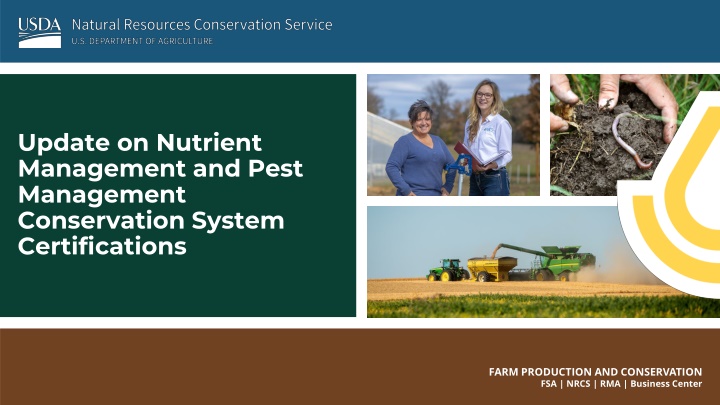 update on nutrient management and pest management