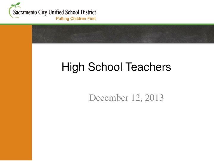 high school teachers