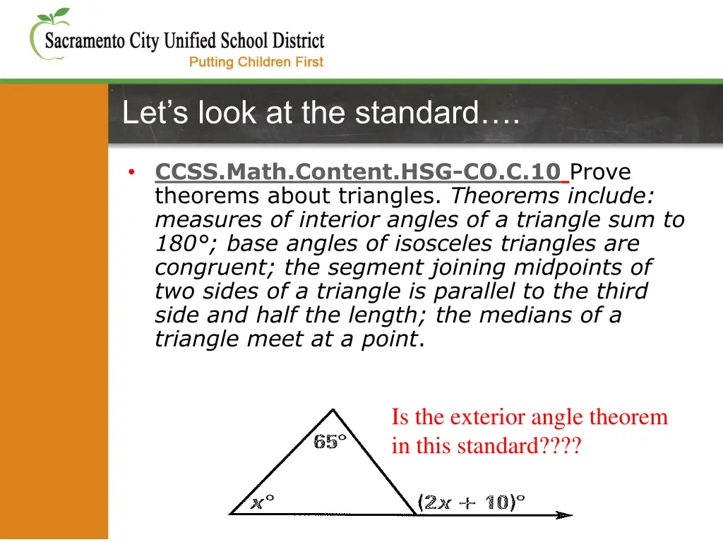 let s look at the standard