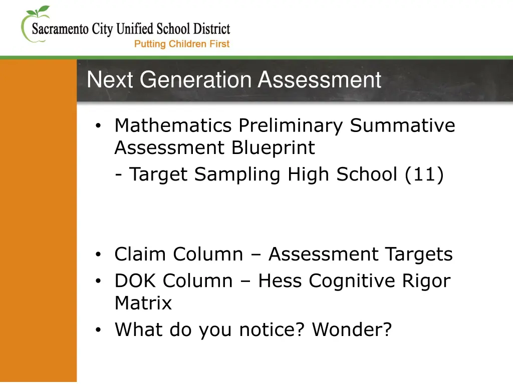 next generation assessment