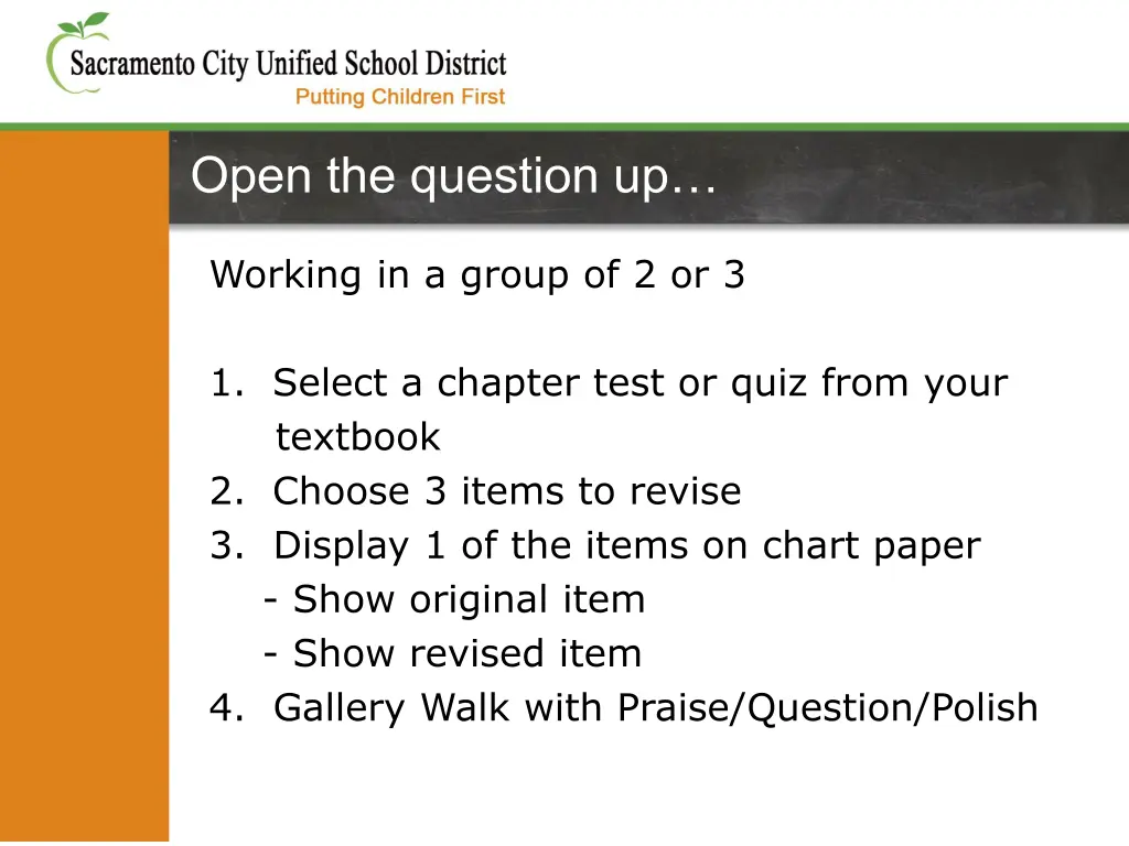 open the question up