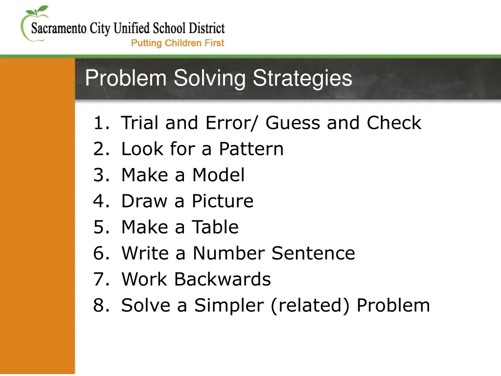 problem solving strategies