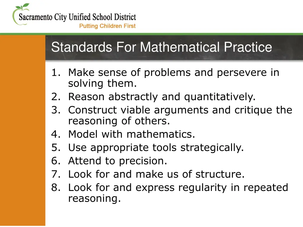 standards for mathematical practice