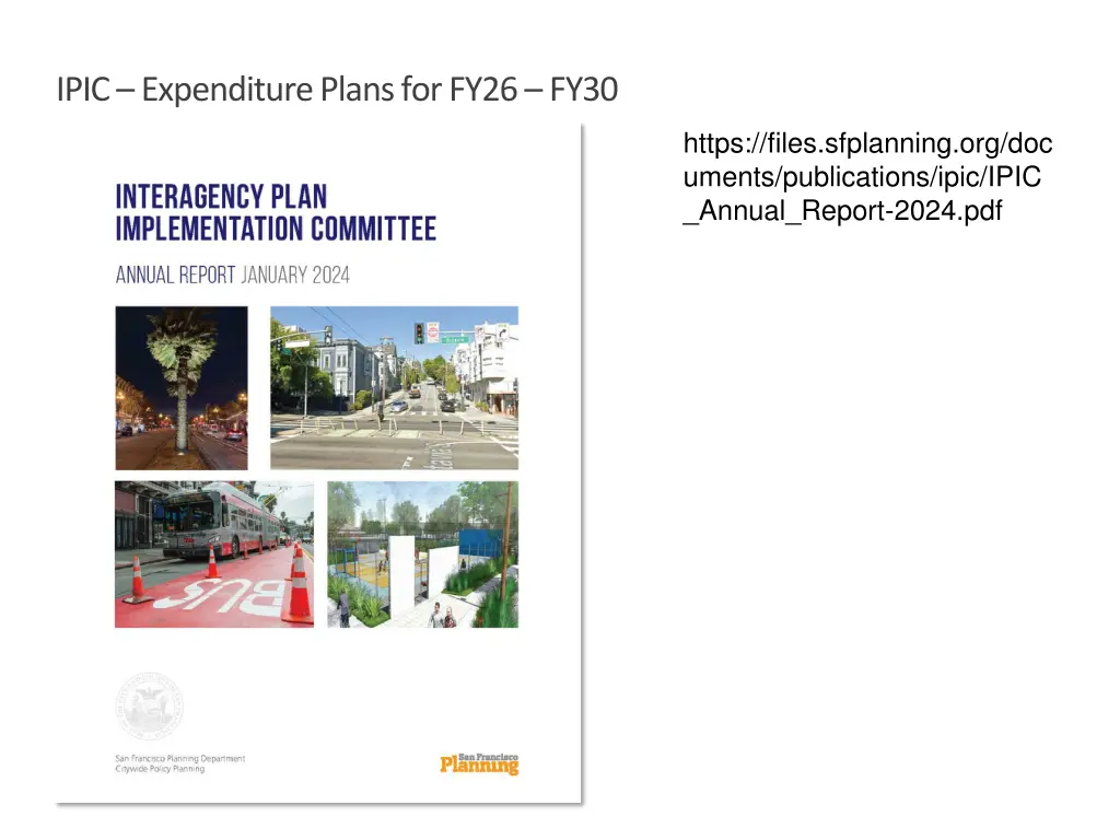ipic expenditure plans for fy26 fy30 1