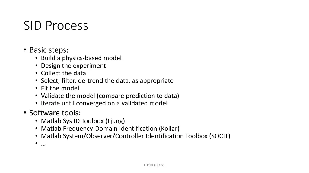 sid process