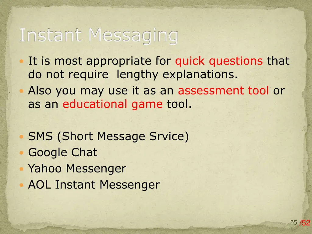 instant messaging