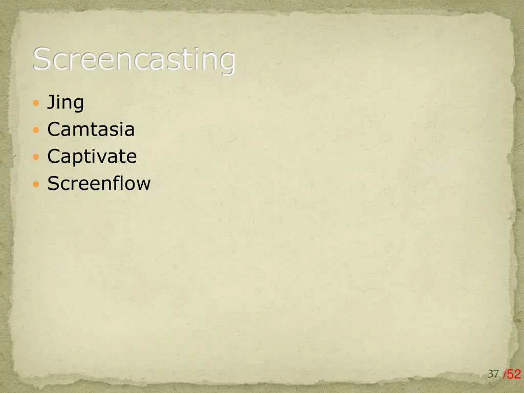 screencasting 1