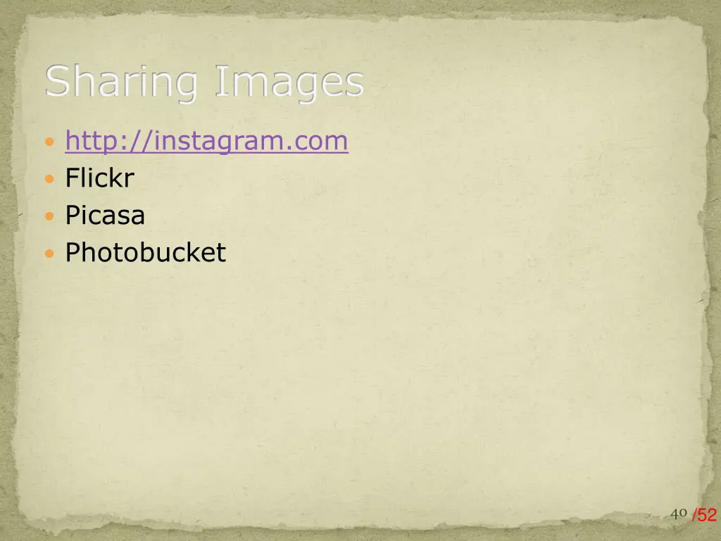 sharing images
