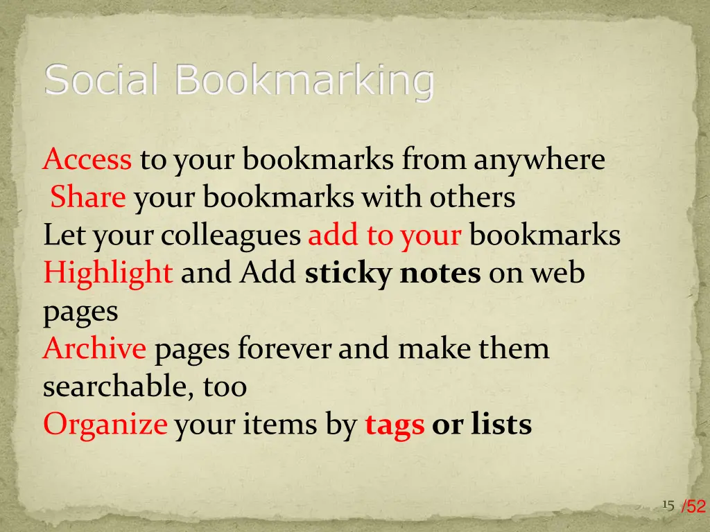 social bookmarking