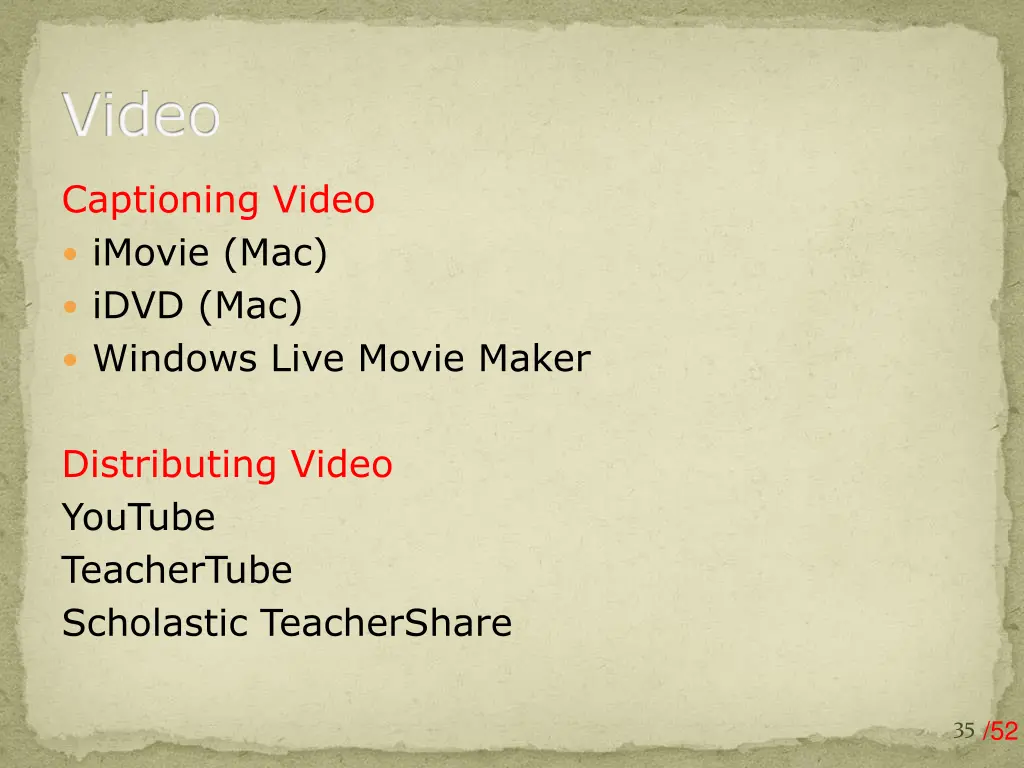 video