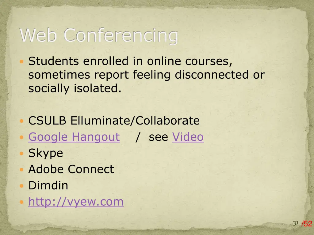 web conferencing